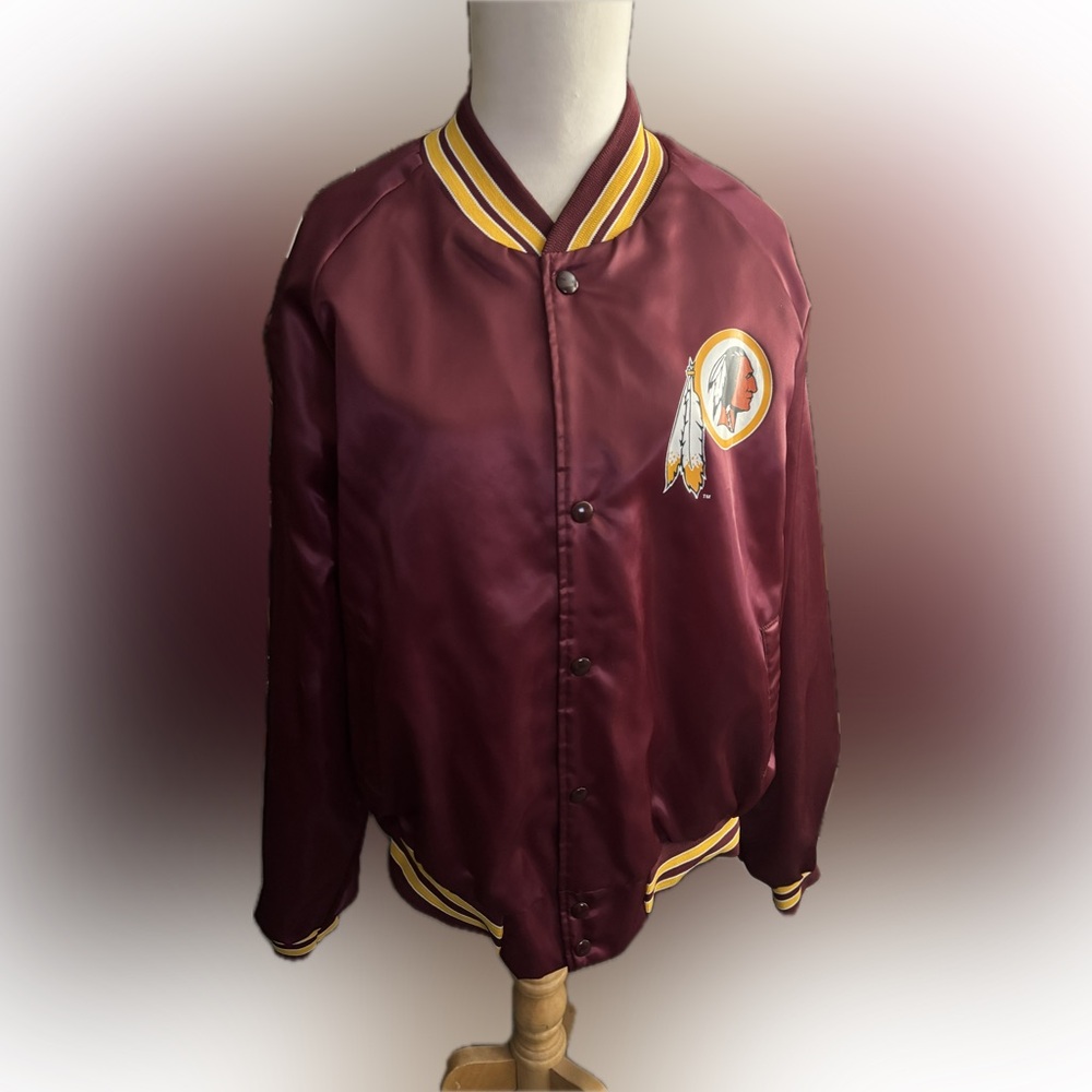 Washington Redskins 80’s Maroon Varsity Jacket with Yellow Accents